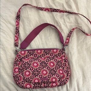 Vera Bradley Pink Medallion Carson Shoulder Bag